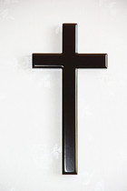 Home Bedroom Living Room Living Room 27cm Solid Wood Cross Wall Hanging with invisible nail handicraft