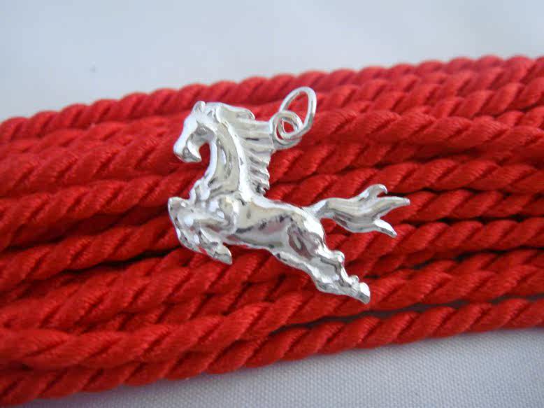 99银马吊坠 99足银马挂件 马到成功 足银手工打造_7折现价28元