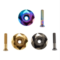 KRSEC bicycle bowl set cover handle vertical screw Diamond mountain bike road bike fork personality modification accessories