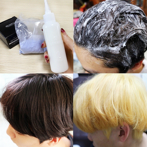 韩国moeta不伤发褪色膏褪色剂漂发剂漂粉漂白头发染发剂彩色_7折现价