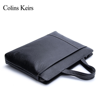 Colins Keirs leather mens bag handbag Business briefcase File computer bag large capacity first layer cowhide