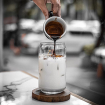 Can Cola Cup ins Wind high value glass cold drink cup household breakfast milk tea drink cup juice cup