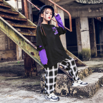 Childrens Street Dance Suit Girl Jazz Dance Plays Out Fewer Children Loose Casual Leave Two Boys Perform Clothes Tide