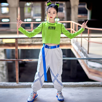 Childrens Day Childrens Dance Costume Girls Jazz Dance Costume Girls Catwalk Show Navel T Cotton Suit Summer