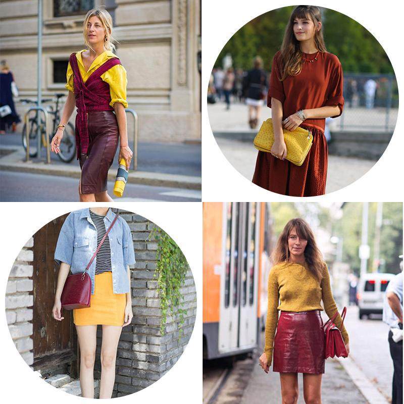 活跃自然—姜黄色 酒红色