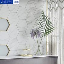Bathroom tiles Jazz white hexagonal tiles Antique tiles Balcony Kitchen wall tiles Background wall Restaurant floor tiles