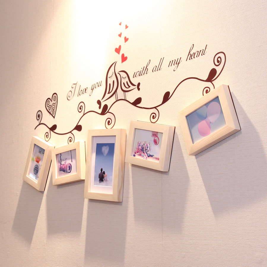 密斯雅居小墙面实木照片墙相片相框ms20052