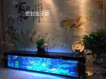 TV cabinet Fish tank TV cabinet Fish tank Living room fish tank Glass bar TV cabinet European-style fish tank