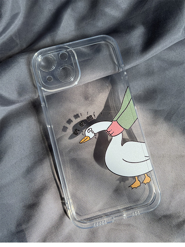 恶搞沙雕大鹅苹果12pro手机壳镜头全包iphone13mini/14max/11promax