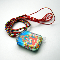 YC2502 new Tibetan law King Ruyi Baolian master double-sided crystal pendant Buddhist College dharma will be customized