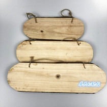 Kindergarten area corner ring Chuangchuang material fir stakes listed diy handmade wood creative decoration log painting hanging ornaments