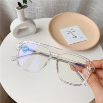 2020 new Wang Junkai concert with transparent glasses frame anti-blue TR90 tide men Net red plain myopia
