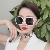 Ma Sicun with summer oversized frame white square face polarized sun glasses Net red men and women sunglasses tide