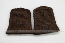 Mounting material-trumpet without flat head Brown brush-traditional hand painting special brown brush mane brush