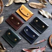 Handmade card bag British imported horse bridle leather business card bag coin purse retro card bag mens multi-card wallet card cover