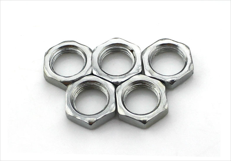厂家现货供应 gb6173 镀锌/彩锌/镍 薄款细牙六角螺母 m7-m16