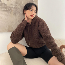 LEIYU Bubble Suede Short necropolis 2021 Winter new body Thunder thickened European and American Ins Lazy Casual Blouse