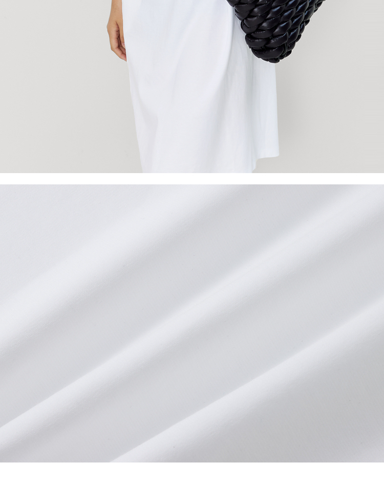 【30周年限定系列】玛丝菲尔春季新款白色时尚印花宽松连衣裙