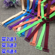 Back cross underwear Black thin shoulder strap halter back beauty chest strap color bra non-slip strap neck wear