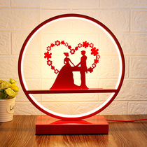 Desk lamp bedside lamp bedroom girl warm creative simple modern warm wedding room dowry gift Net Red Night Light