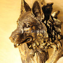 Mongolian characteristic ethnic crafts Wolf Totem resin ornaments home decoration gift souvenirs