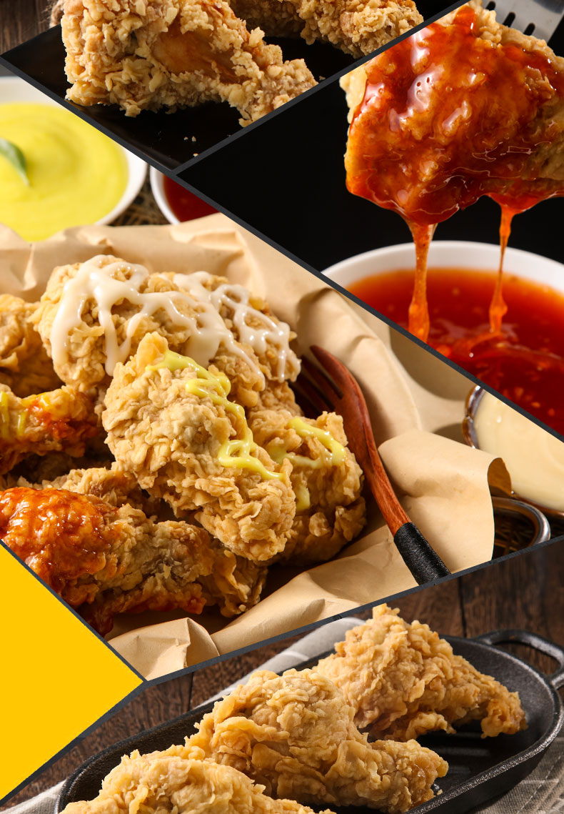 韩明洞韩国炸鸡套餐5种口味炸鸡酱柚子麻辣可乐蜂蜜蒜蓉糖醋样品_韩