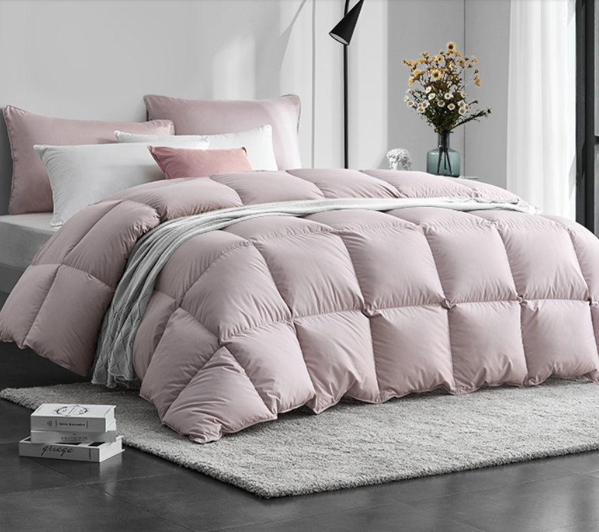 轻柔舒适羽绒被安心舒睡一整夜