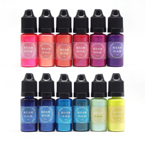 Unscented hand-made polarized color fine DIY Crystal drip dyeing material odorless color fine gel filler filling does not sink