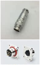 Waterproof Aviation plug socket C091-2-3-8 core square flange (glue) forward and reverse mounting connector