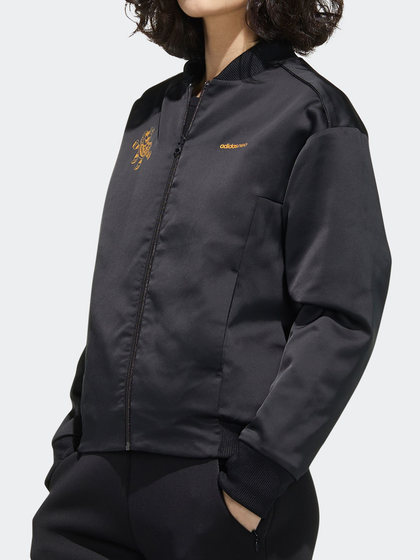 adidas/adidas 정통 Neo0 새로운 여성 스탠드 업 칼라 지퍼 따뜻한 스포츠면 재킷 gf7108 adidas/adidas 정통 Neo0 새로운 여성 스탠드 업 칼라 지퍼 따뜻한 스포츠면 재킷 gf7108