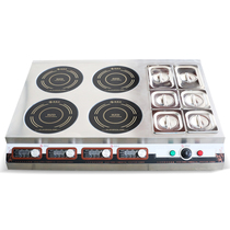 Hizhida Commercial induction cookers 3500w Four-eye saucepan oven with insulated gg 3 5kw multi-head furnace quad-head electromagnetic oven