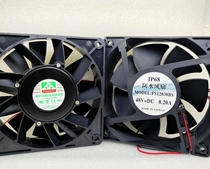 New 12cm 48V large air volume waterproof fan IP68 outdoor moisture-proof blower ultrasonic humidifier atomization machine