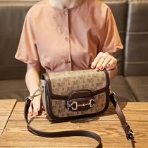 ITSK womens bag 2021 early Spring New Tide Fashion Net Red Joker vintage old flower saddle bag female crossbody Hand bag