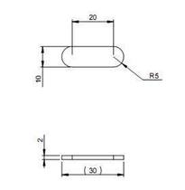 Window piece 30*10*2MM