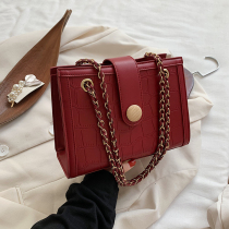 Red Bridal Bag Kit Woman Bag 2022 New Chain Bag Single Shoulder Sloped Satchel Bag Summer Wedding Bag 2022 Armpit Small Bag