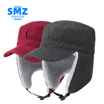 Winter outdoor hat warm ear protection military hat tide thickened fedora hat riding flat cap cap cold Lei Feng hat