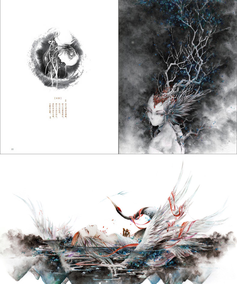 正版2册 洛煌笈 黑白画意 钢笔画手绘画入门教程速写技法viki_lee杉泽