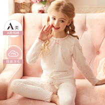 rosetree children autumn clothes autumn pants girl pure cotton warm underwear suit baby full cotton home sleepwear spring autumn