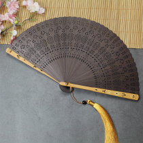 Carved Flower Bamboo Fan China Windy Windy Day Style Sector Mini Carry-on 20cm Gift craftsmanship fan