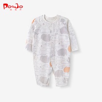 Piao Qiao spring and autumn baby jumpsuit baby clothes newborn ha clothes pajamas baby climbing clothes Cotton