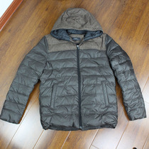 Domestic TREN single down jacket male Winter hooded plus velvet slim coat