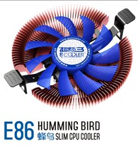 Overfrequency three E86 Hummingbird CPU radiator 28mm extremely thin design multi-platform HTPC all-in-one