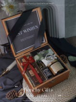 Wooden box retro companion gift mens groomsmen wedding return gift box LOccitane business practical boyfriend birthday gift