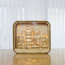 iQ MAX original Chongqing Hongya Cave Creative 3D three-dimensional cultural and creative night light Wooden touch switch creative gift