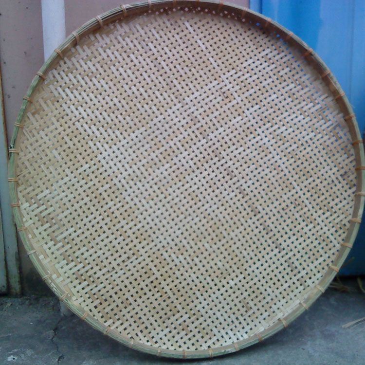包邮白藤捆边大筛子 大竹筛 晒筛 晒菜干 豆干筛 茶筛 竹白款60cm