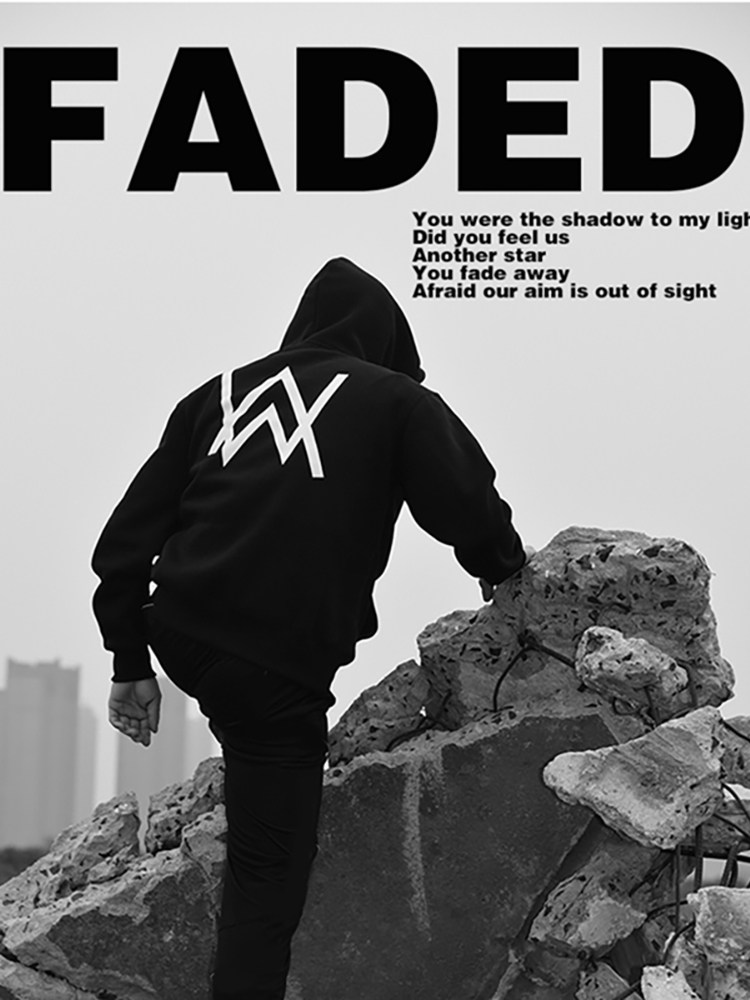 艾伦沃克同款卫衣男潮alanwalker加绒加厚冬季衣服艾兰沃克外套装_大