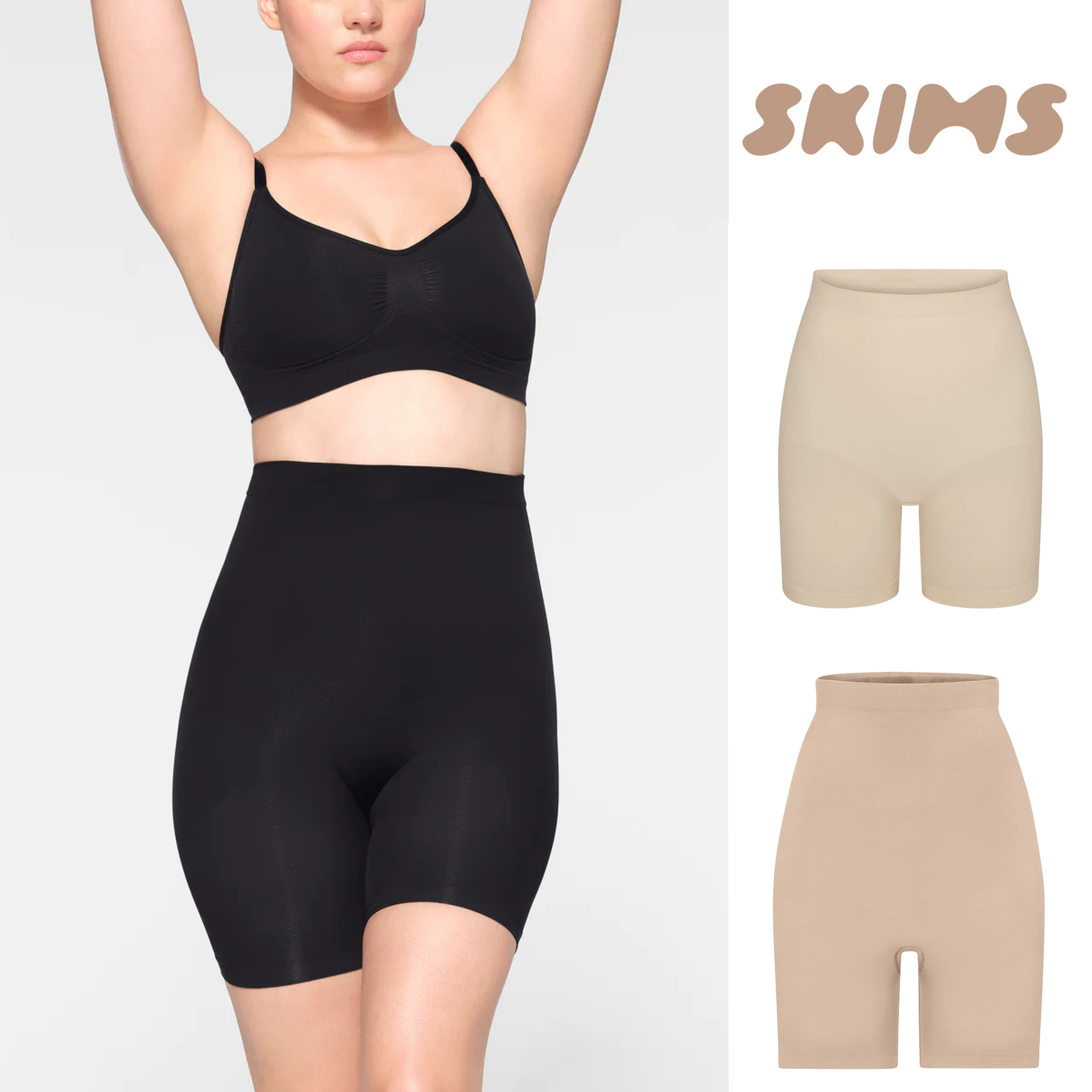 Discount spot ~ US SKIMS Kardashian pants shape-shaping pants 30% pants 50% pants with hip high waist-Taobao