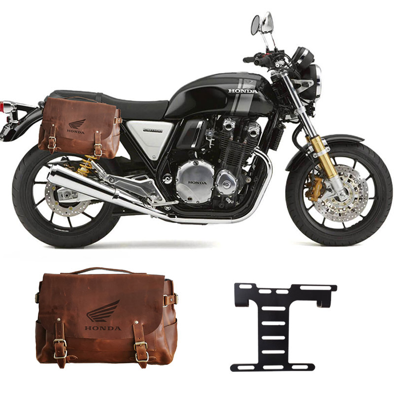 Suitable for Honda Cb1100Rs Gb350 Side Bag Retro Leather Hanging