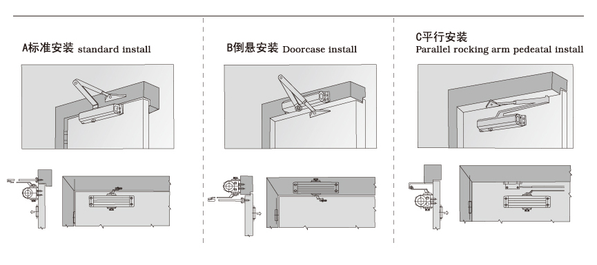 重型闭门器缓冲闭门器家用液压不定位自动关门器弹簧大号80kg包邮_7折