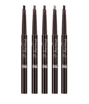 Automatic rotating eyebrow pencil Eyebrow powder Double-headed shaping pen Multi-purpose long-lasting waterproof sweatproof Non-smudge non-take-off makeup